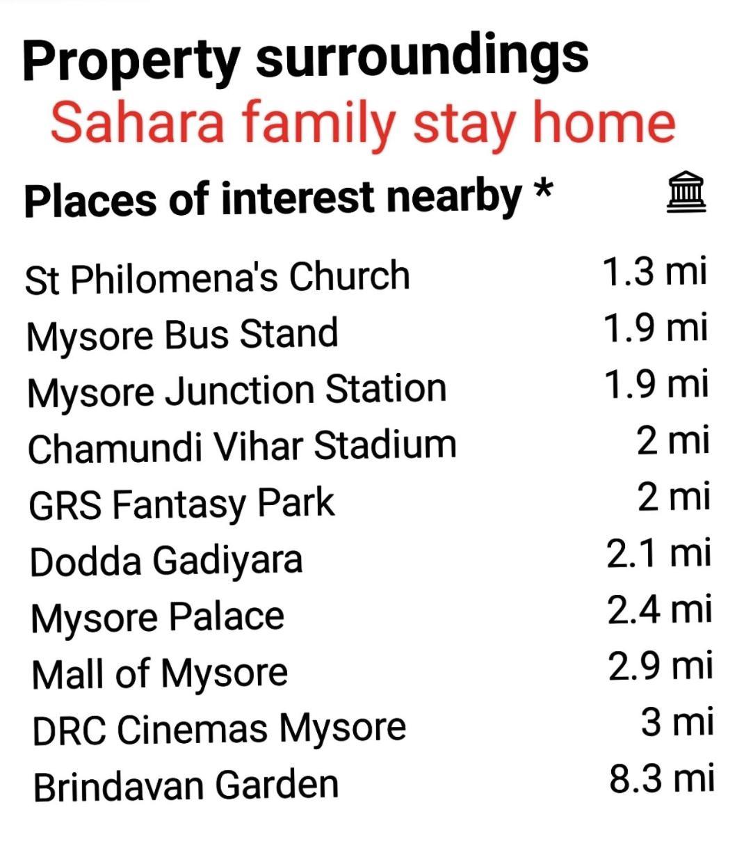 Sahara Family Homestay Maisur Dış mekan fotoğraf